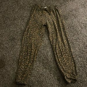 Cheeta print sweatpants